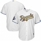 Youth Kansas City Royals Blank White World Series Champions Gold Program Cool Base Jersey,baseball caps,new era cap wholesale,wholesale hats